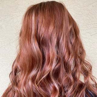 Warm copper color with soft waves